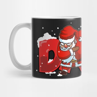 Dabbing Santa Christmas Tshirt Gift Dab Santa Claus T-Shirt Red Mug